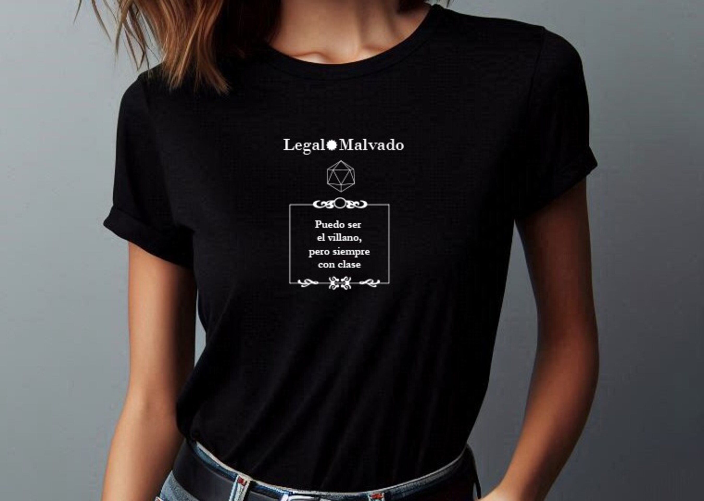 Camiseta Legal Malvado "Puedo ser el villano, pero siempre con clase" - 2